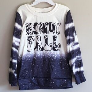 Howdy Fall girl long sleeves shirt size 2XL(6-7).